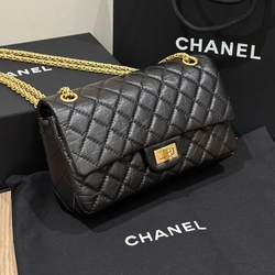 샤넬 2.55 빈티지 미니 플랩백 블랙 빈티지 골드