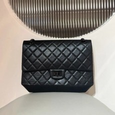 샤넬 2.55 빈티지 라지 플랩백 블랙