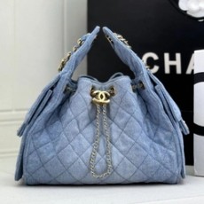 샤넬 25C 샤이니 카프스킨 호보 AS5293