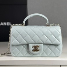 샤넬 핸들 미니 CF 플랩백 램스킨 AS2431