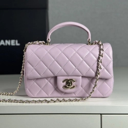 샤넬 핸들 미니 CF 플랩백 램스킨 AS2431