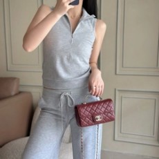 샤넬 핸들 장식 미니 플랩 백 AS4924