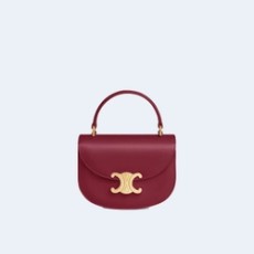 셀린느 미니 클레아 베사체 트리옹프 백 레드