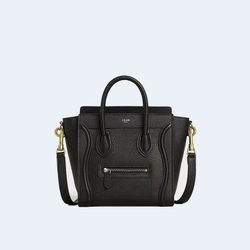 셀린느 나노 러기지백 드럼 카프스킨 골드블랙