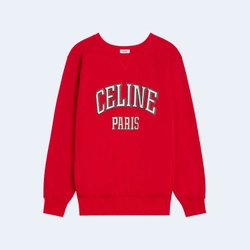 셀린느 코튼 플리스 루즈 프로폰드 스웨트셔츠