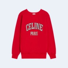 셀린느 코튼 플리스 루즈 프로폰드 스웨트셔츠