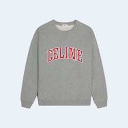 셀린느 루즈 스웨트셔츠 코튼 플리스