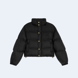 셀린느 트리옹프 크롭 다운 패딩 자켓 블랙