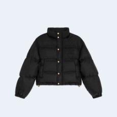 셀린느 트리옹프 크롭 다운 패딩 자켓 블랙