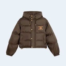 셀린느 트리옹프 크롭 다운 자켓