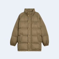 셀린느 라이트웨이트 나일론 오버사이즈 푸퍼 자켓 브라운