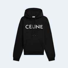 셀린느 코튼 플리스 스웨트셔츠 블랙