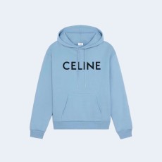 셀린느 로고 후드 헤이즈 블루