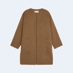 셀린느 퓨어 칼라 브러시드 코트