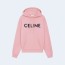 셀린느 루즈 코튼 스웨트셔츠 핑크