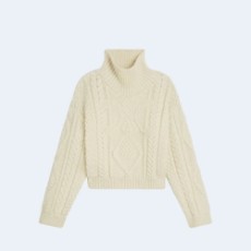 셀린느 아란 알파카 울 하이넥 스웨터