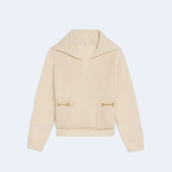 셀린느 칼라 캐시미어 니트