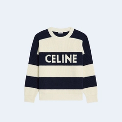 셀린느 스트라이프 코튼 오버사이즈 스웨터