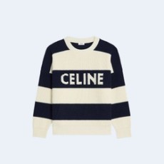 셀린느 스트라이프 코튼 오버사이즈 스웨터