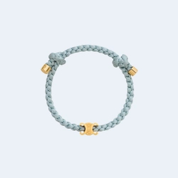 셀린느 브래스 골드 피니쉬 실크 트리옹프 브레이슬릿