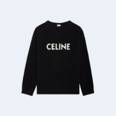 셀린느 리브드 울 오버사이즈 스웨터