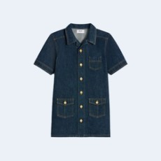 셀린느 워크웨어 데님 미니 드레스