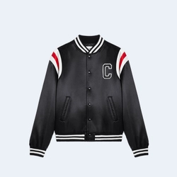 셀린느 스타디움 새틴 봄버 자켓