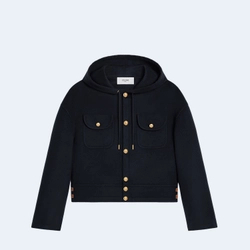 셀린느 더블 페이스 캐시미어 후드 자켓