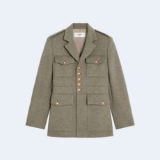 셀린느 사하리엔 다이애그널 캐시미어 자켓