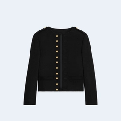 셀린느 울 클로스 밀리터리 자켓