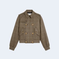 셀린느 플란넬 봄버 자켓