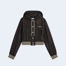 셀린느 모노그램 나일론 후드 테디 재킷