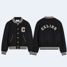 셀린느 텍스처드 울 테디 자켓