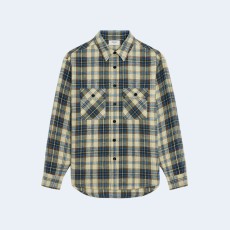 셀린느 체크 코튼 루즈 셔츠