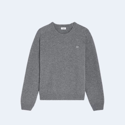 셀린느 울 캐시미어 트리옹프 크루넥 스웨터 그레이