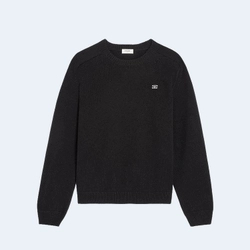 셀린느 울 캐시미어 트리옹프 크루넥 스웨터 블랙