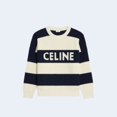 셀린느 스트라이프 코튼 오버사이즈 스웨터