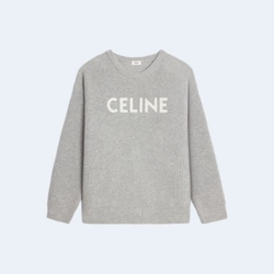 셀린느 리브드 울 오버사이즈 스웨터