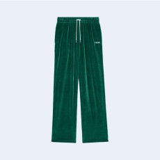 셀린느 벨벳 저지 그린 트랙 팬츠
