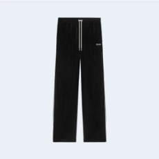 셀린느 벨벳 저지 블랙 트랙 팬츠