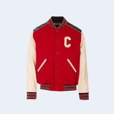 셀린느 레드 C 패치 테티 자켓