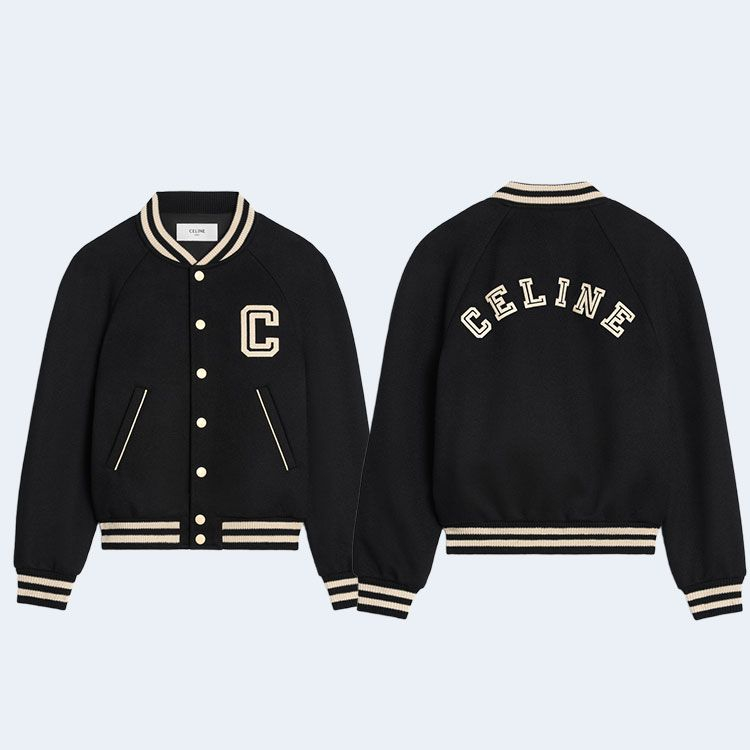 셀린느 텍스처드 울 테디 자켓