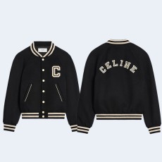 셀린느 텍스처드 울 테디 자켓