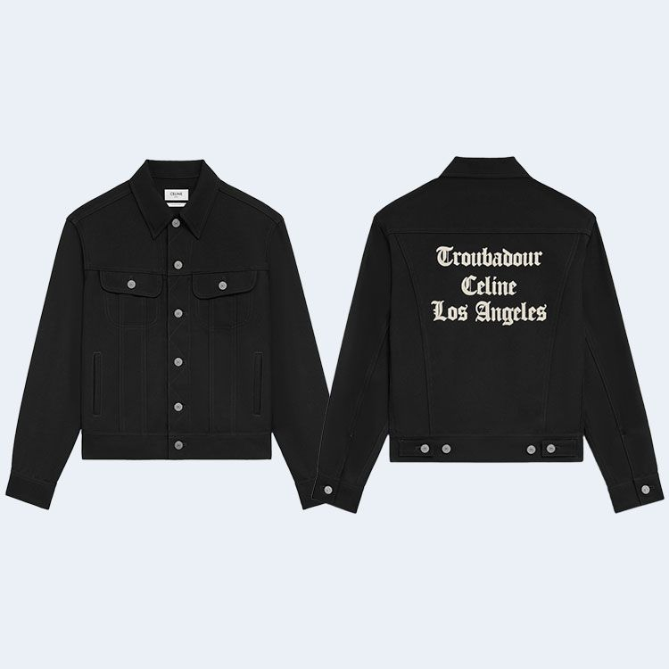 셀린느 로우워시 데님 트루바두르 트러커 재킷 22.9