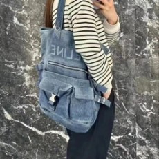 셀린느 데님  토트백