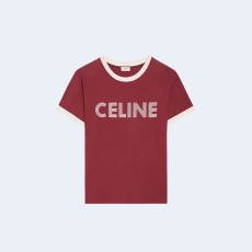 셀린느 레귤려 레드 그레이프 티셔츠
