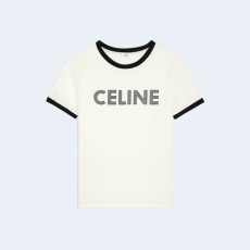 셀린느 루스 코튼 저지 티셔츠 화이트