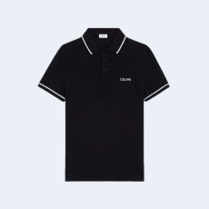 셀린느 클래식 폴로 셔츠 블랙