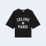 셀린느 파리스 루즈 티셔츠 블랙