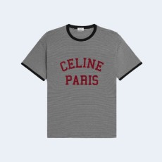 셀린느 코튼 스트라이프 반팔 티셔츠